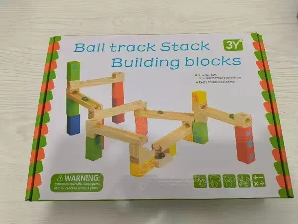 outdoor Nootropic parent-child wooden stacking tower Marbles building blocks tumbling tower games toys