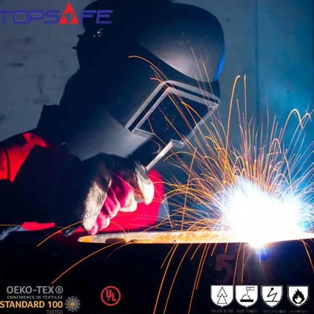 
180gsm 200gsm Modacrylic fabric ProSplash-PU Lamination 250gsm 280gsm 300gsm Modacrylic chemic al proof Industry fabric 