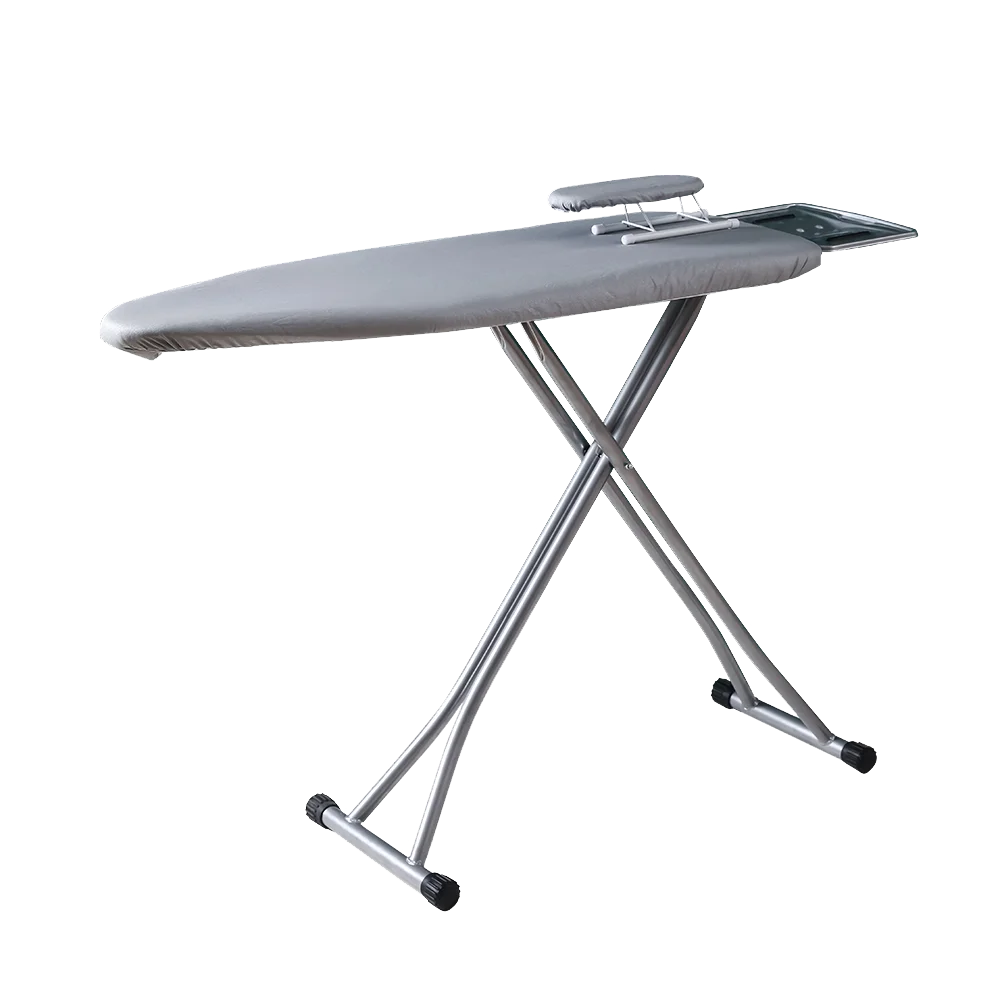 Adjustable Hotel Ironing Board Foldable Heat Resistant Iron Board with replaceable Cover and Steel Leg Size S