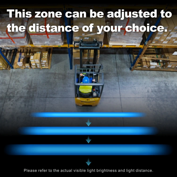 Tuff Plus 15W LED Forklift Light car led warning lightcar door opening warning led lights with green line