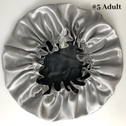 Reversible bonents with custom Logo double Layer hair satin bonnet With Edge Control Wrap Tie Headband