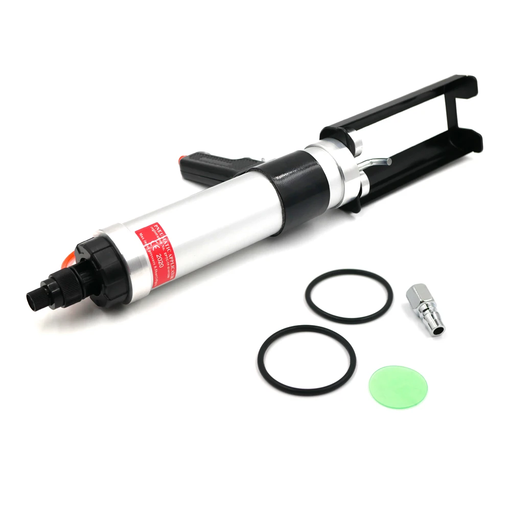 Pneumatic Applicator 600ml 1:1 Two Component Caulking Gun Professional Metal Air Dual Epoxy Gun