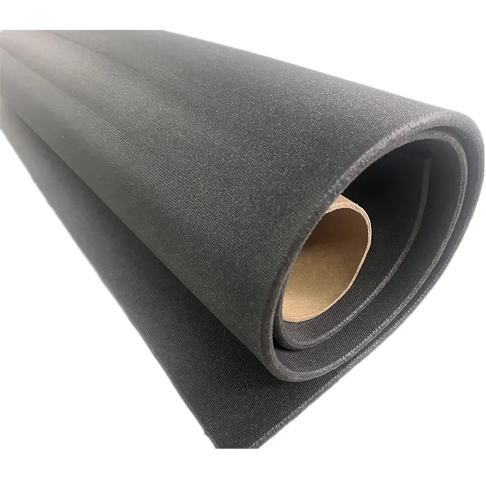 Black color heat insulation closed cell foam silicone rubber mat