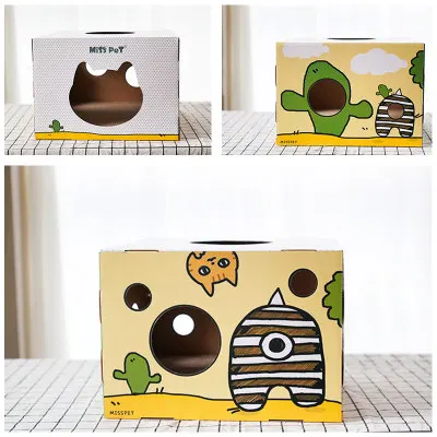 Corrugated paper cat scratch board customized cat scratch house cat scratcher
