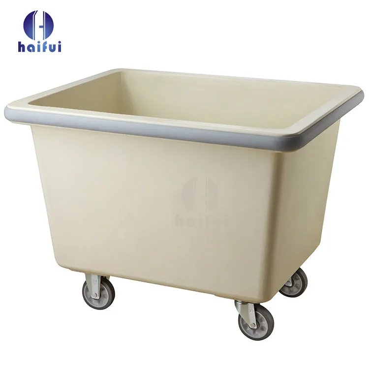 High quality hotel and restaurant use fiberglass laundry service linen trolley cleaning cart