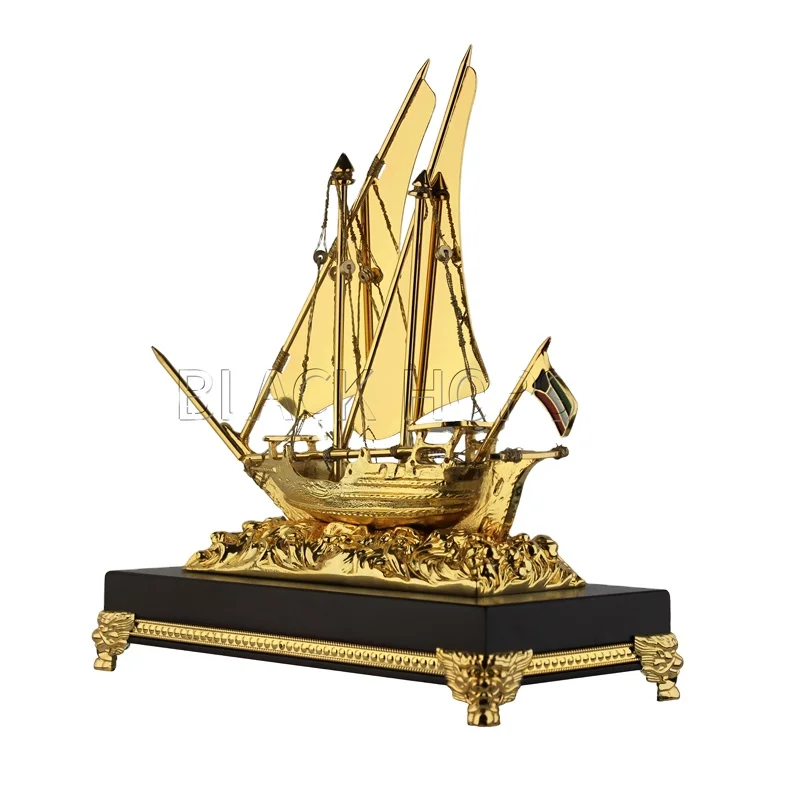 Metal Ship Model Miniature Boat Mementos Boats Gift Sets Custom
