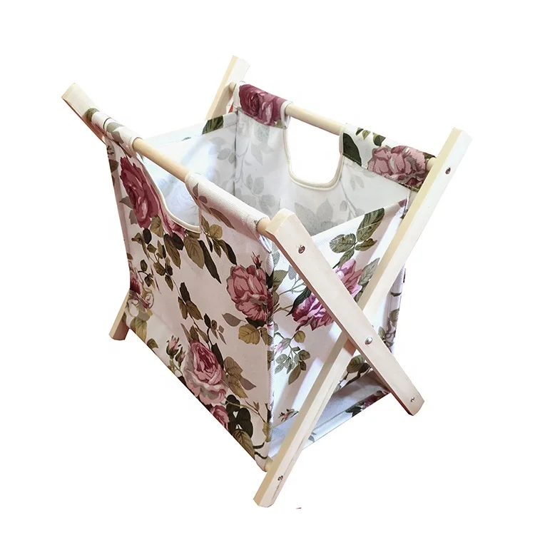 
Wood Wall Mounted Magazine Rack Metal Wood 