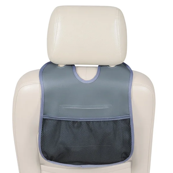 
Multi-Pocket Bag Pu Leather Storage Baby Small Item Bag Universal Car Back Seat Organizer 