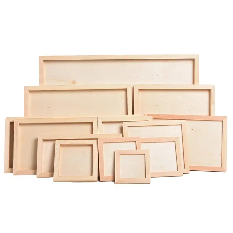 Wall Mounted Wood Picture Frame Wood Painting Stretching Bars