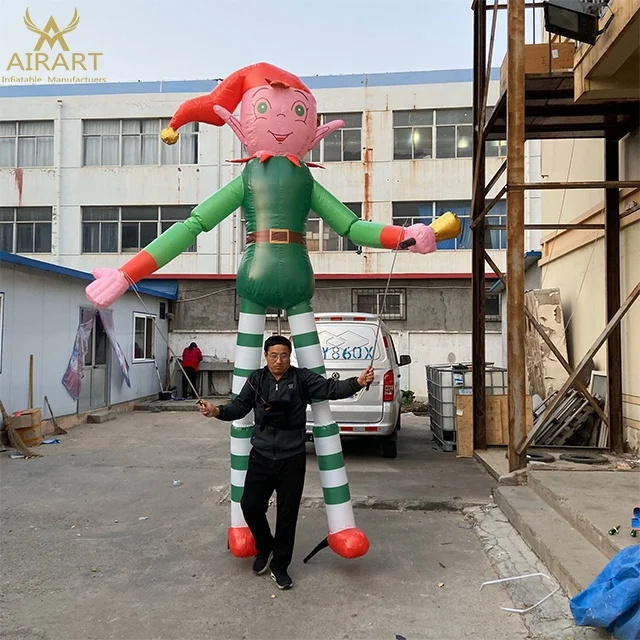3 meter high inflatable stilt puppet costume, adult inflatable Christmas costume clown costume for outdoor parade activities