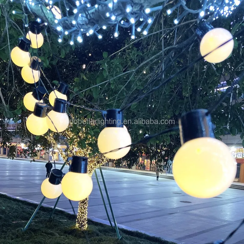 5m10m 20m LED G50 string light  Led String Light Decorative garland wedding Lights lamp Globe Bulb LED Chain Festoon String