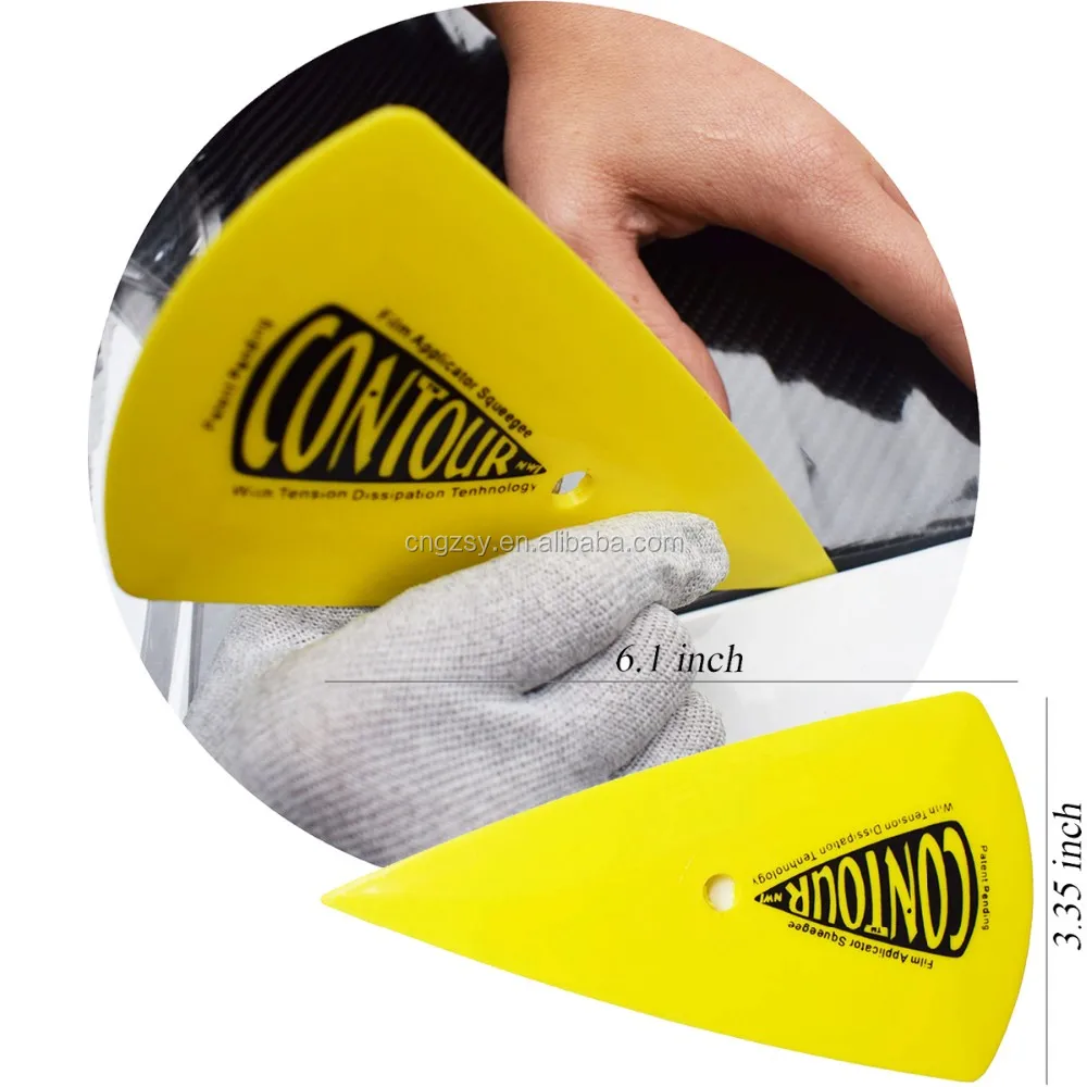 Film Tool Kit 3M Wool Squeegee Trapezoidal Double Edge Scraper Triangles Hand Tools Car