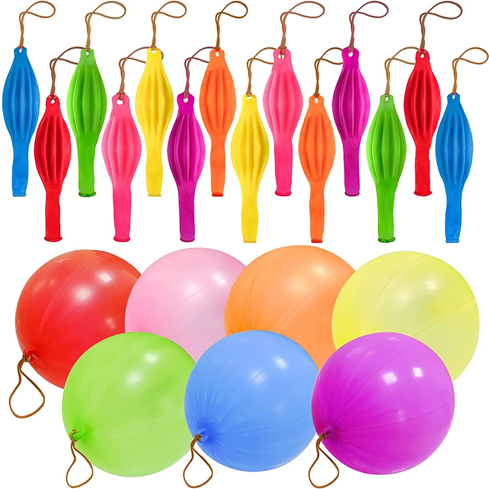 Punching Balloon Heavy Duty Party Favors For Kids  Bounce Balloons with Rubber Band Handle Birthday Party Punch Balloons
