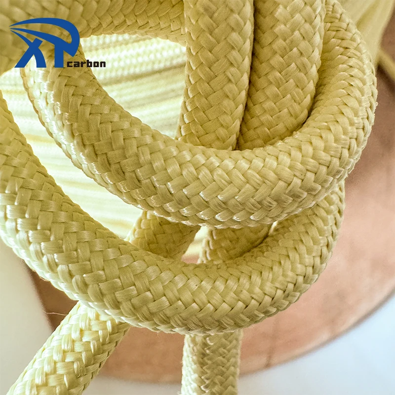 Stable Heat Resisting Performance Double Braided 8mm Aramid Fiber Rope for Firefighting