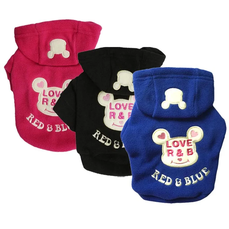Polar Fleece Cartoon Pet Clothes T-shirt Wholesale Autumn Winter Halloween Scary Clothes Pet Hoodie With Hat