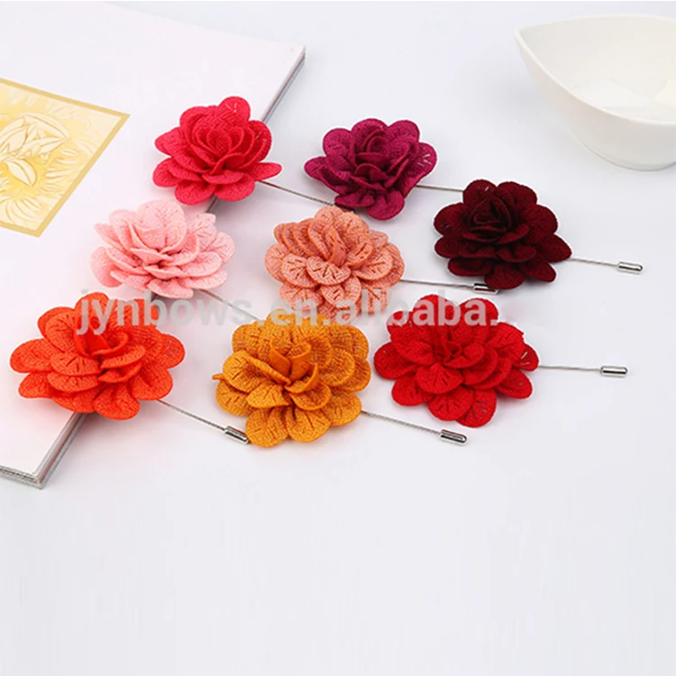 100% цветы ручной работы Броши из ткани
