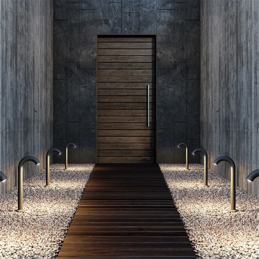 Modern Landscape Lighting Exterior Coloured Waterproof Garden Courtyard Led Light Lawn Light Outdoor