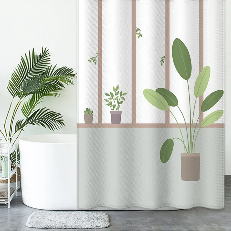 Professional Manufacture Good Quality Summer Camper Halloween Shower Curtain Set