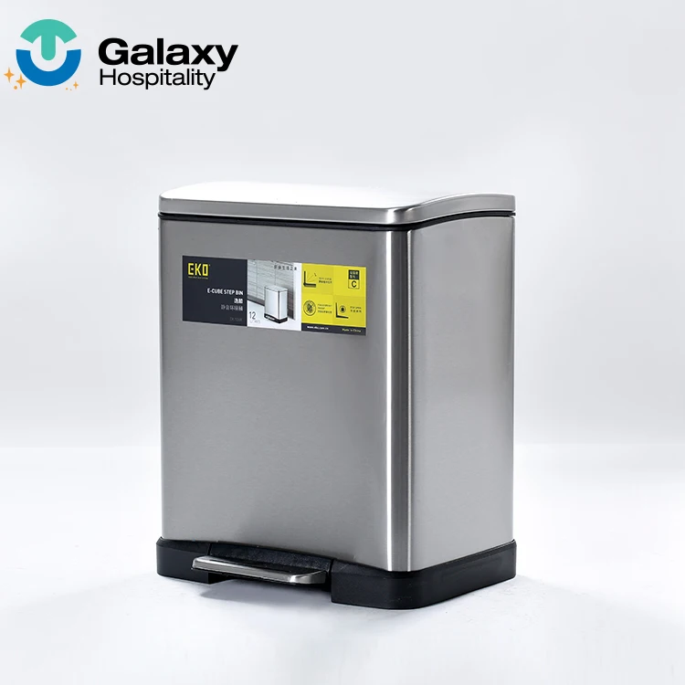 Hospital Guest Room Airtight Foot Pedal Rubbish Garbage Bin Waste Dusbin Waste Bin Hotel Room