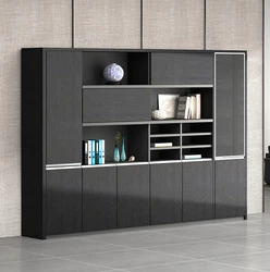 Customized szie melamine open file storage shelf with swing open doors 2/3/4/5/6/7/8 doors office storage cabinet