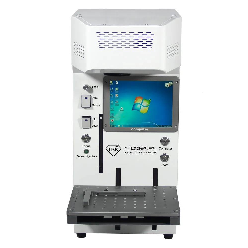  TBK Новый TBK-958A автоматические лазерные машины 3 в 1 для iPhone заднее стекло разделения логотип маркирующая гравировальная