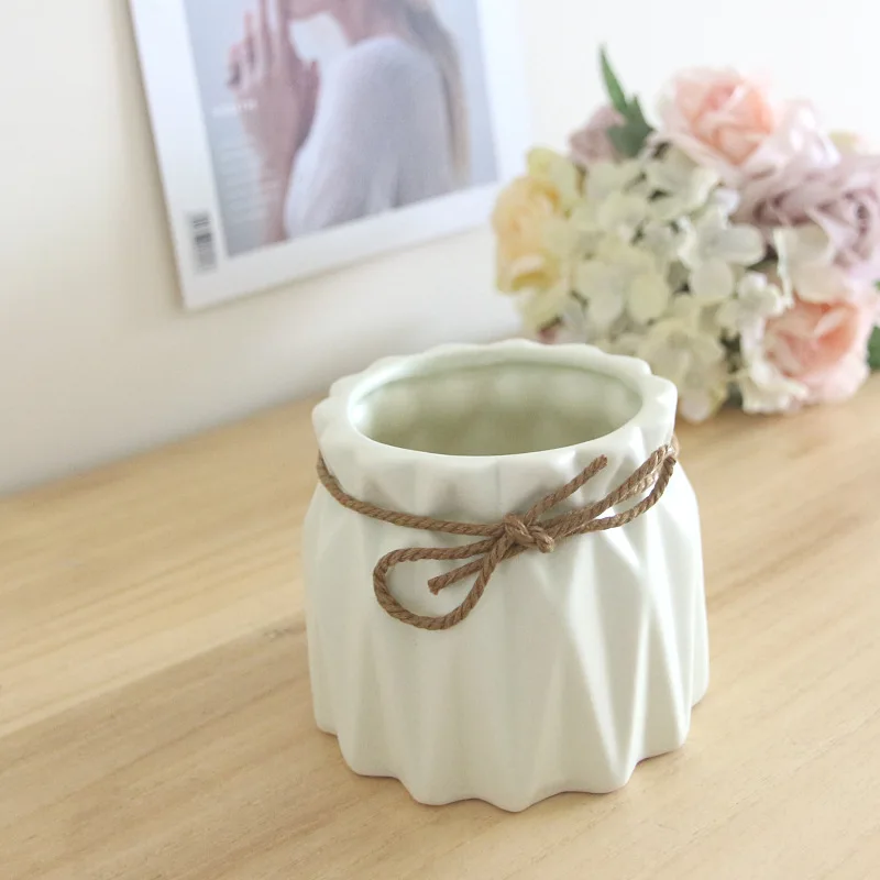 Ceramic Flowerpot Indoor Decoration Wholesale Small Mini Ceramic Flower Pot