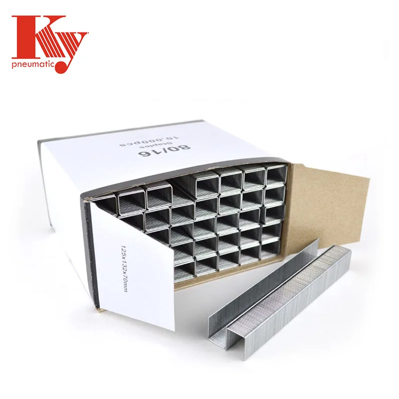 21GA Galvanized 80 Series Staples Golden Nail Grapas 8004 8006 8008 8010 8012 8014 8016 For Furniture