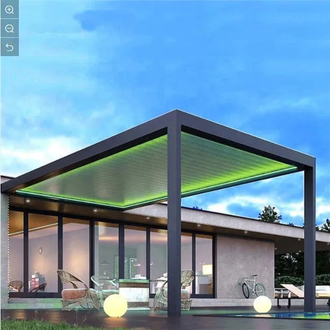 Hot Sell Wholesale Easily Assembled Motorized Aluminium Roof Louver Garden Pergolas Outdoor Awning Gazebo Pergola