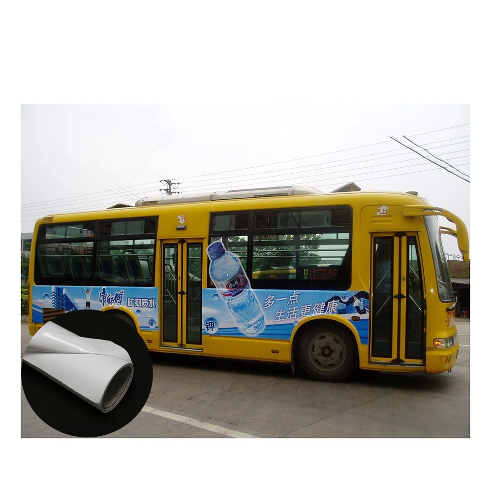 HOT Selling Wholesale Printable White Glossy Car Adhesive Vinyl for printing