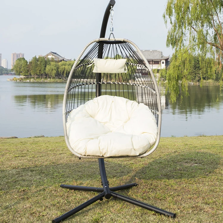 adult hammock patio hanging rattan swing with stand garden swing chair outdoor furniture swinging chair outdoor