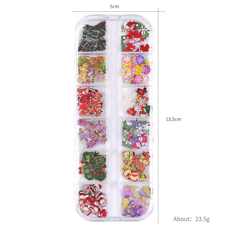 Nail products wholesale Decoration Accessories lovely colorful Multi-design Easy Apply Christmas Nail Sticker for Nail art