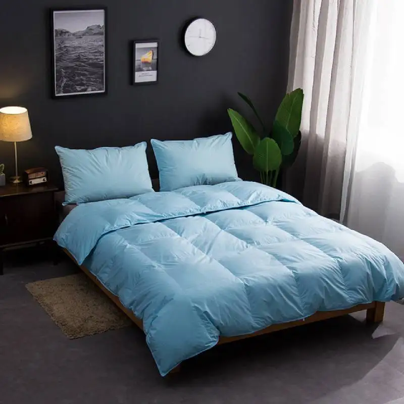 
Four Seasons 100% Cotton 400 Thread Count Down Proof Goose Down Duvet 