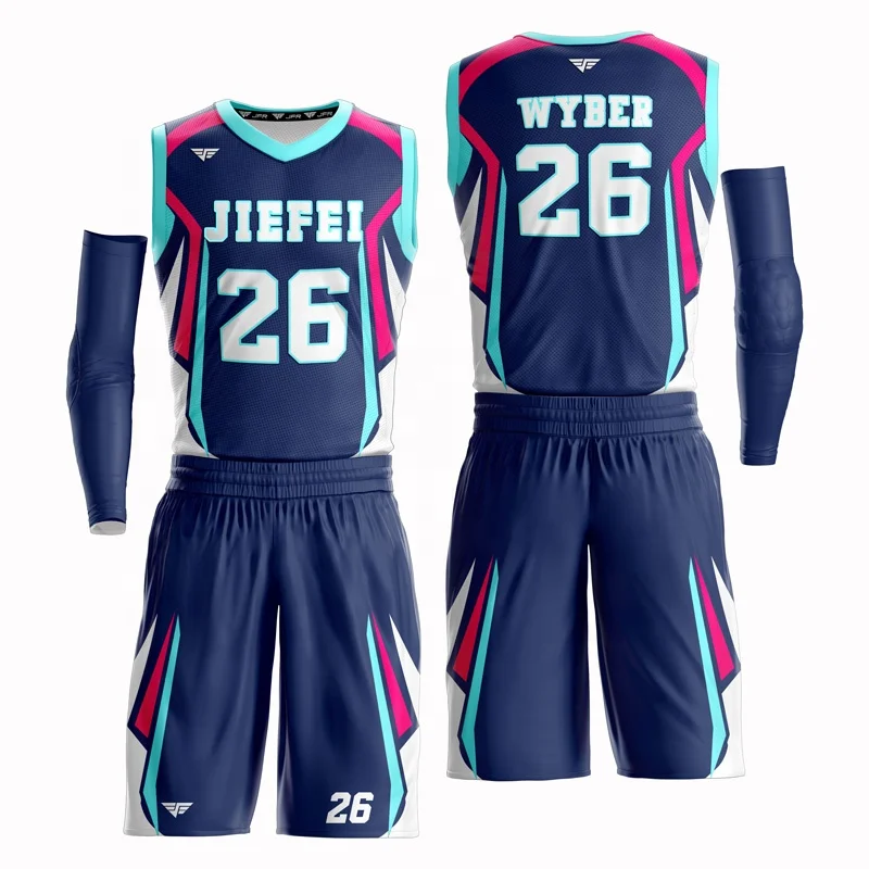 JFR Sports Sublimated Printing Youth Basketball Uniforms Sportswear Unisex for Children Men's Lakers Clothing Sets 5-7 Days