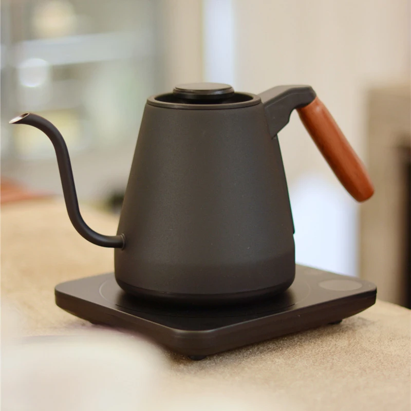 Быстрая доставка, электрический пищевой чайник из нержавеющей стали 800 мл с длинным узким носиком и гусиным носиком