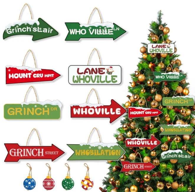 Custom Merry Christmas Ball Hanging Paper Pendants banners flags ornament Signs for Christmas tree home door window party decor