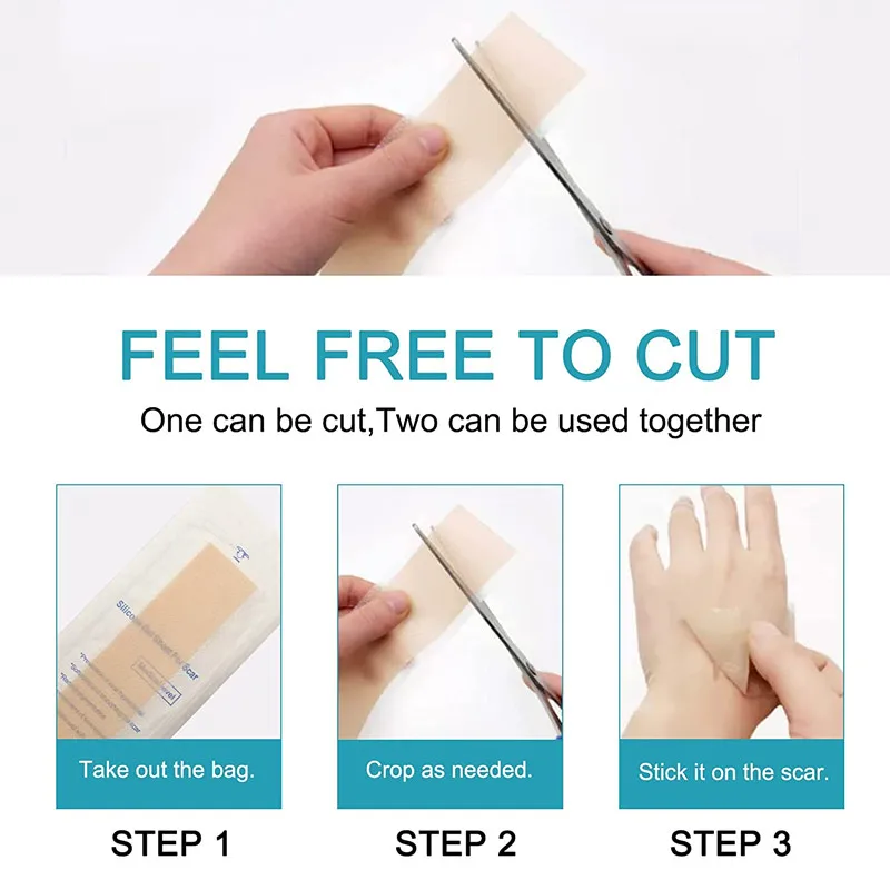Wholesale Medical Grade Keloid Scar Away Removal Silicone Gel Scar Treatment Remover Pads Patches Strips Sheets For Keloid Scars
