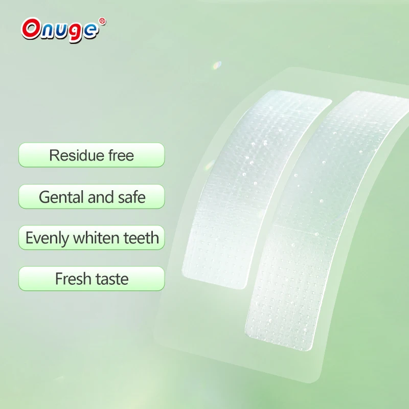 Onuge Innovation Technology Home Teeth Whiten Kit Oral Hygiene Lime Flavor Residue-Free Teeth Whitening Strips