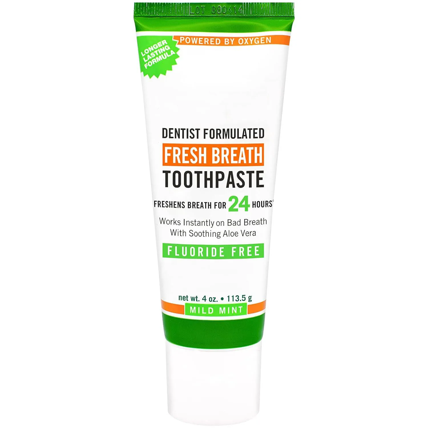 Supports Customization OEM/OBM Factory Fresh Breath Fluoride Free Toothpaste Mild Mint Dentist Formulated for Adult