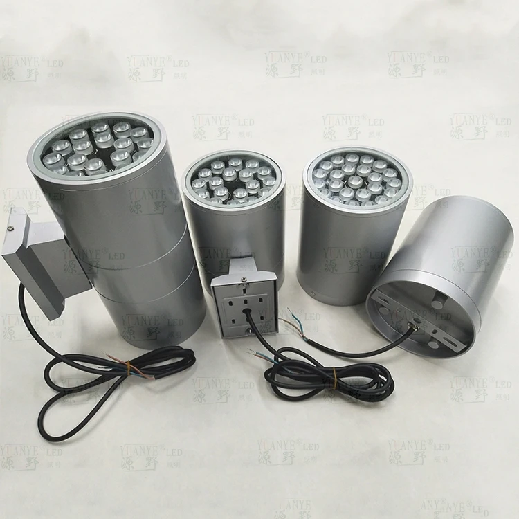 Outdoor Led Wall Light Aluminum Waterproof Square Wall Lamp IP65 Up Down Wall Light Garden Sconce