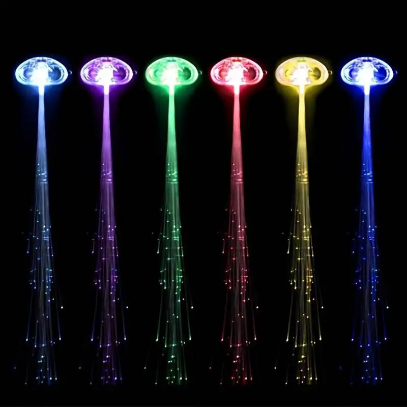 Colorful Flash Led Hair Braids Luminous Party Girl Hair Braid Night Club Lights-Up Led Hair Lights Flashing Multicolor