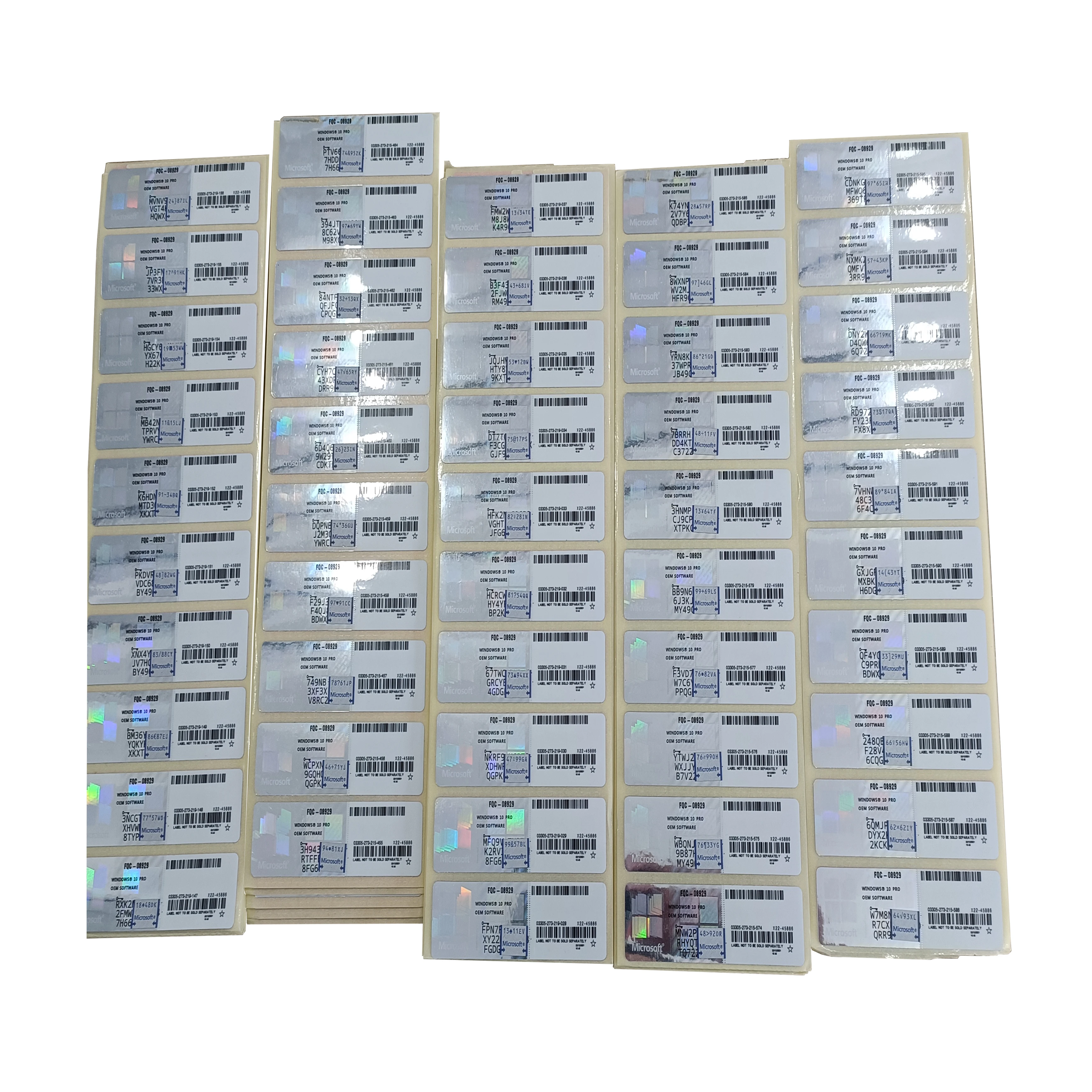 Hot Genuine licence Windows 10 Pro Oem COA Sliver Sticker Global Online Activation Lifetime Warranty 12 Months Win 10 Pro Key
