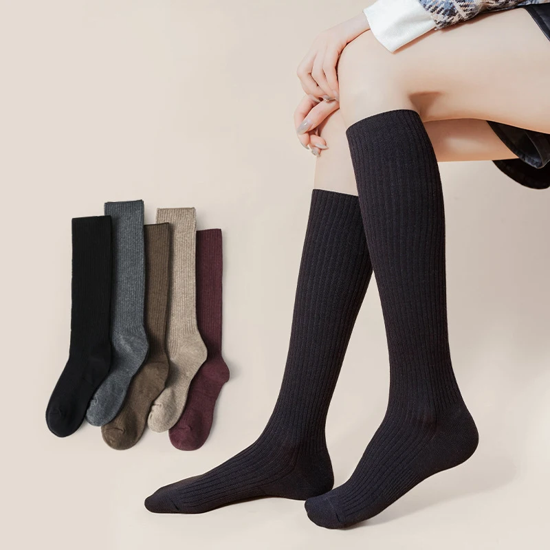 Newly 2022 winter hot selling fashion long stockings women over the knee socks thigh high long stock