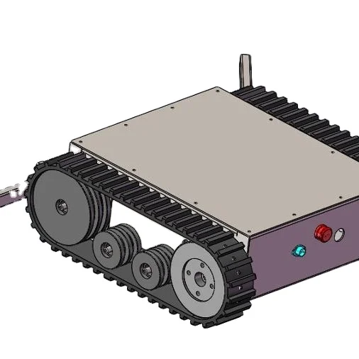 Маленький робот для сбора мяча шасси резиновая гусеничная ходовая часть