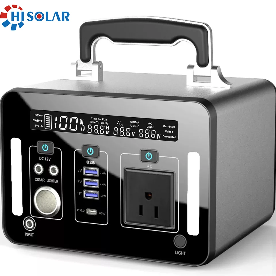 Large capacity portable solar power bank 1000W mini solar generator 1000Wh for TV