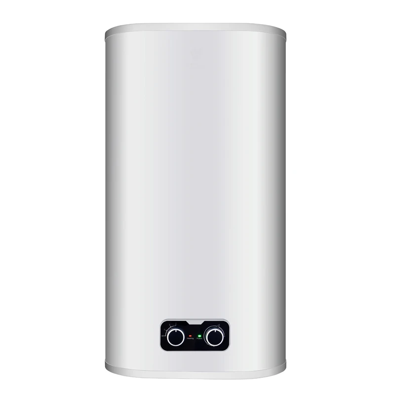 Golden Supplier Slim Vertical Flat Enamel Double Tank Bath Shower Storage Electric Hot Water Heater Boiler