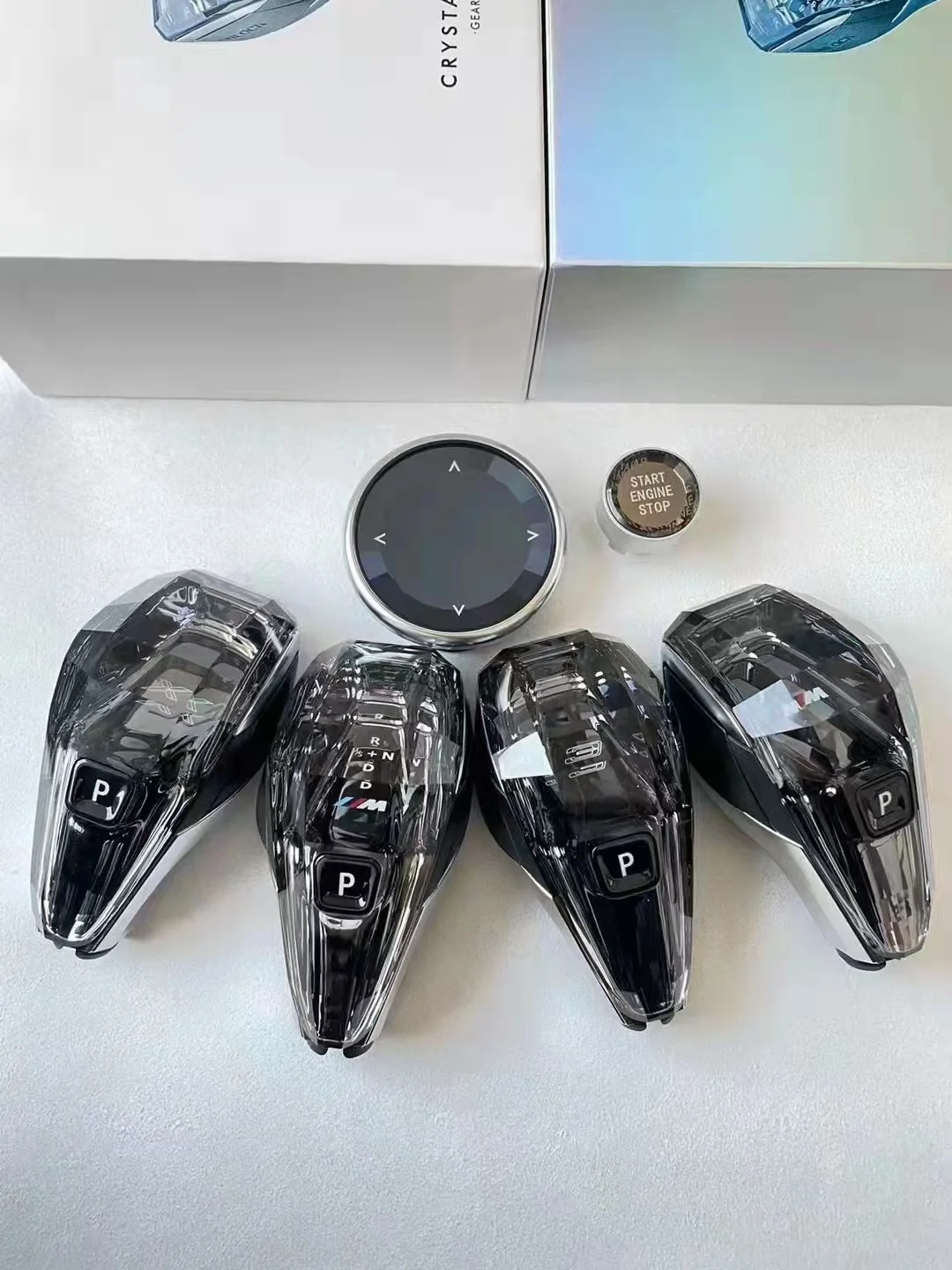 BM Ws new 345and7  GT crystal gear shift gear is suitable for 12457 series andZ4 start button