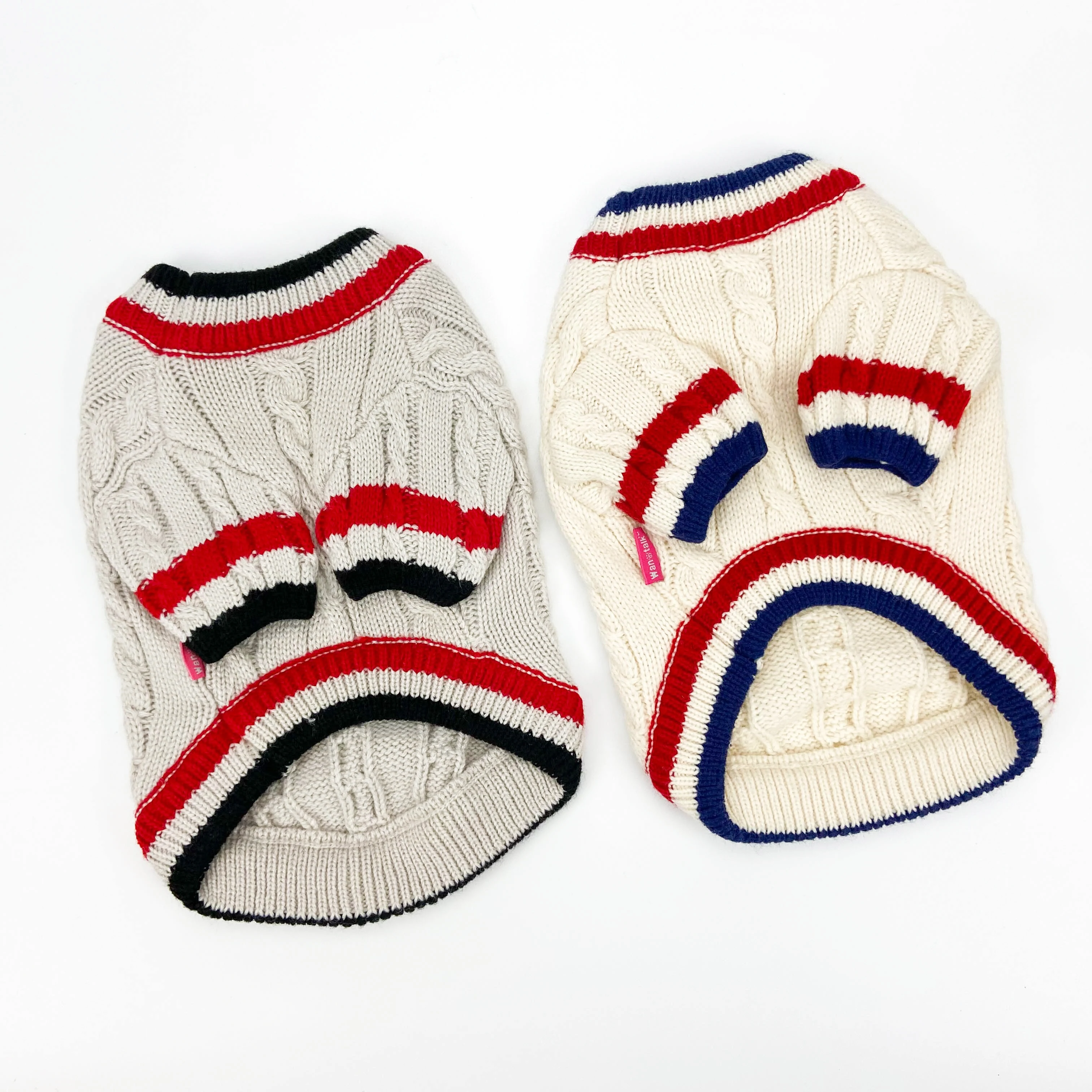 Solid Color Knitted Dog Jumper Sweater Winter Warm Soft Pet Clothes Knit Sweaters for Dogs