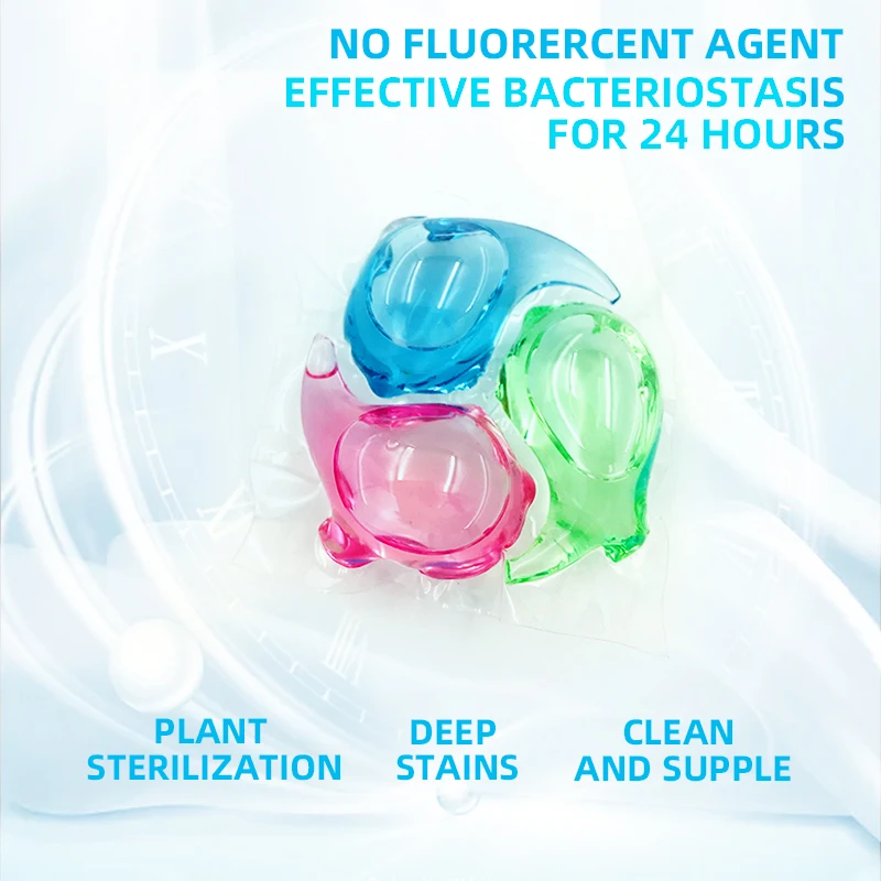 8 Times Protein Cleaning  3 in 1 Laundry Detergent Capsules Remove Mites Laundry  Pods