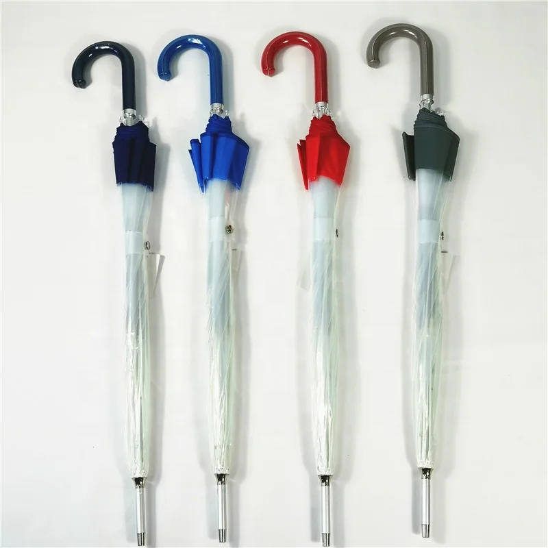 2023 new design high quality dome shaped poe transparent umbrella with customized printing