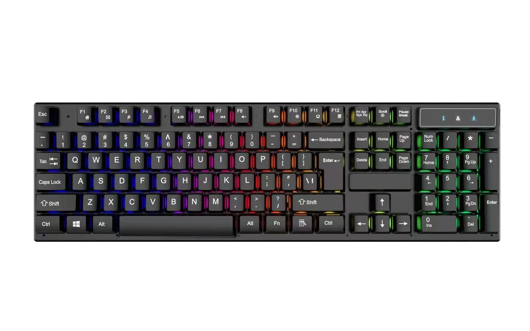 Испанский Арабский Таиланд Проводной USB настольный компьютер полноразмерная 3 цвета освещения геймера Механическая RGB клавиатура с подсветкой